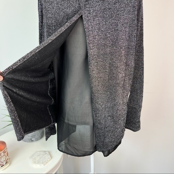 Long Tall Sally Metallic and Georgette Sweater size XS - Picture 7 of 10